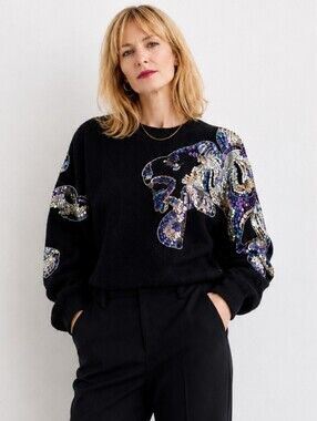 Collections | Vintage Hong Kong Sequin Lambswool PullOver Sweater